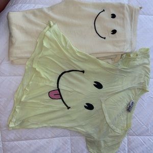 Wilfox 2 Peice LoungeWear Set Top XS Bottoms M